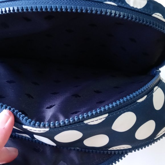NWT Kate Spade Navy w/White Polka Dot Backpack - Picture 6 of 12